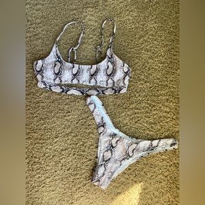 Sexy Snakeskin Bikini!